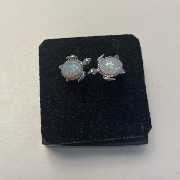 NEW Silver Turtle Opal Adjustable Ring -
Engraved "I Love You Forever" - Picture 3 of 12